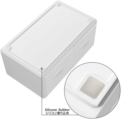 Stylish White Makeup Organizer with 12 Drawers - Perfect for Cosmetics Storage and Display